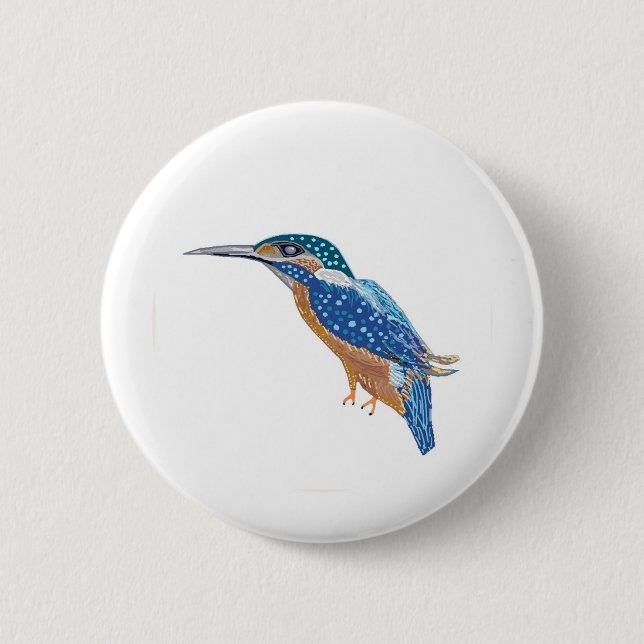 KingFisher Bird Button (Front)