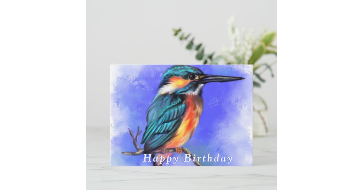 kingfisher-bird-happy-birthday-card-zazzle