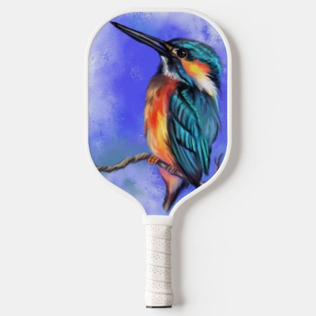 Kingfisher Bird Pickleball Paddle (Front)
