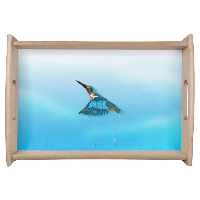 Kingfisher Bird Serving Tray (Front)