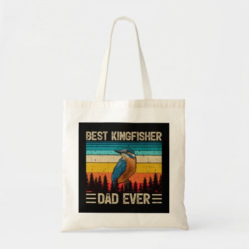 Kingfisher Bird Vintage Best Kingfisher Dad Ever F Tote Bag