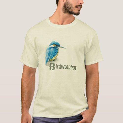 Kingfisher Birdwatcher t_shirt