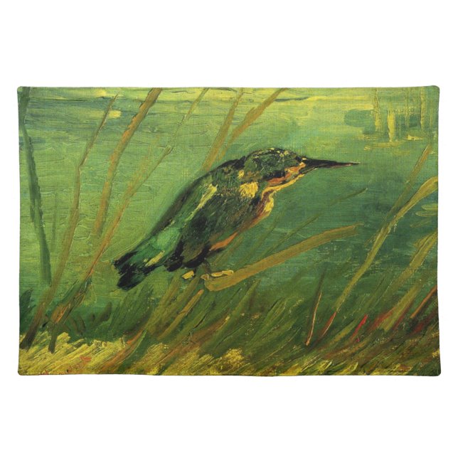 Kingfisher by Vincent van Gogh Cloth Placemat (Front)