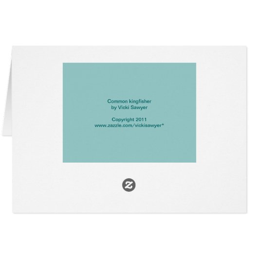 kingfisher card (Back Horizontal)