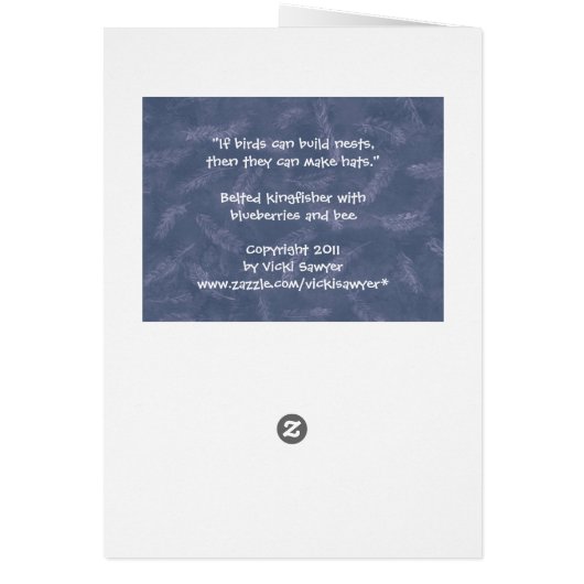 kingfisher card II (Back)