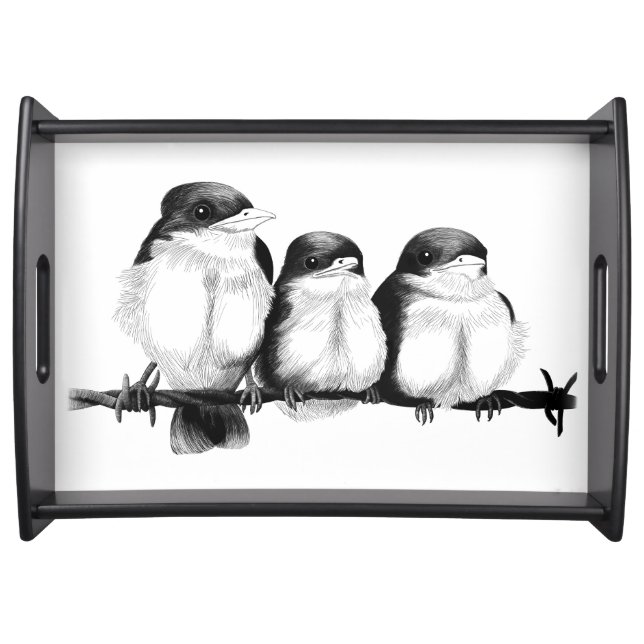 Kingfisher Chicks Serving Tray (Front)