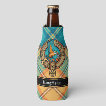 Kingfisher Crest over Tartan Bottle Cooler
