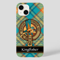 Kingfisher Crest over Tartan Case-Mate iPhone 14 Case