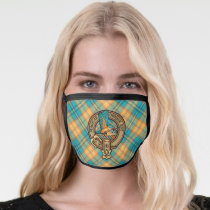 Kingfisher Crest over Tartan Face Mask