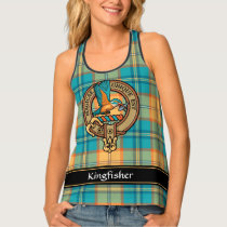 Kingfisher Crest over Tartan Tank Top