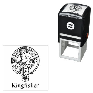 Kingfisher Crest Self-inking Stamp