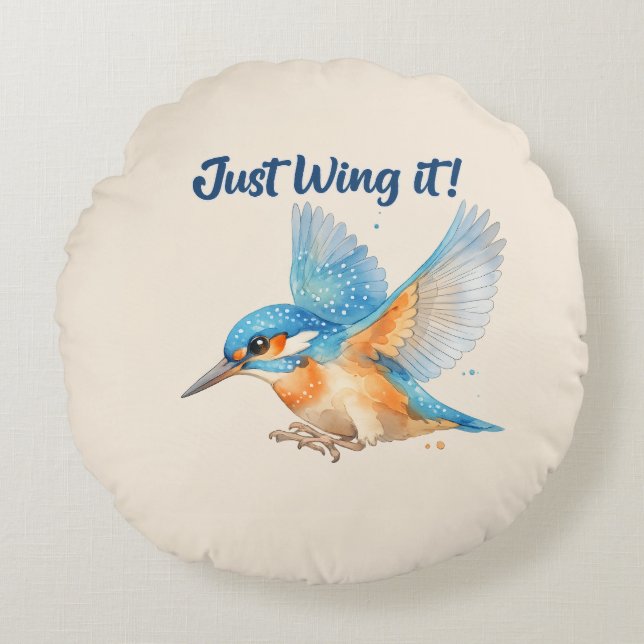 Kingfisher Cushion (Front)