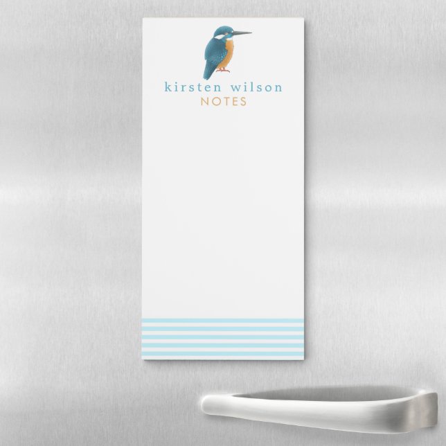 Kingfisher - Cute Personalized Magnetic Notepad (In Situ)