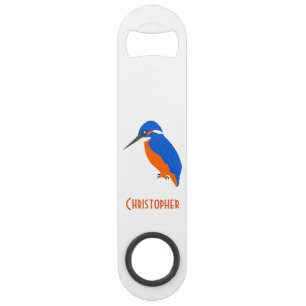 Kingfisher Design Just Add Name Speed Bottle Opener