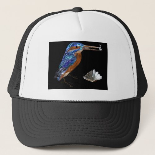 KINGFISHER   Electric Blue Black Trucker Hat