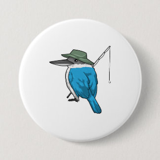 Kingfisher Fishing Fisher Fishing rod Button