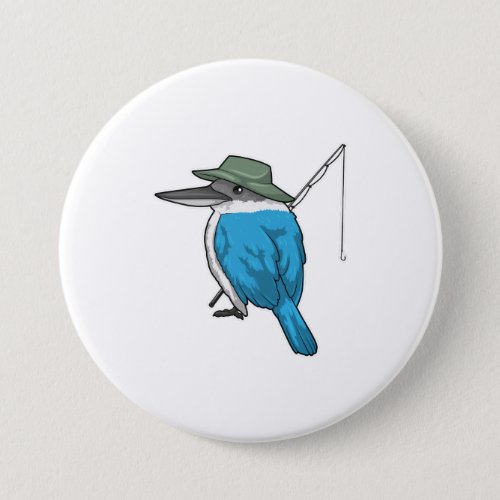 Kingfisher Fishing Fisher Fishing rod Button