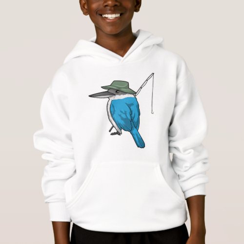 Kingfisher Fishing Fisher Fishing rod Hoodie