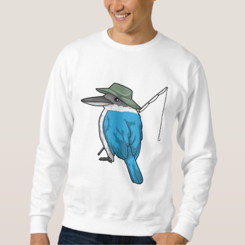 Kingfisher Fishing Fisher Fishing rod Sweatshirt