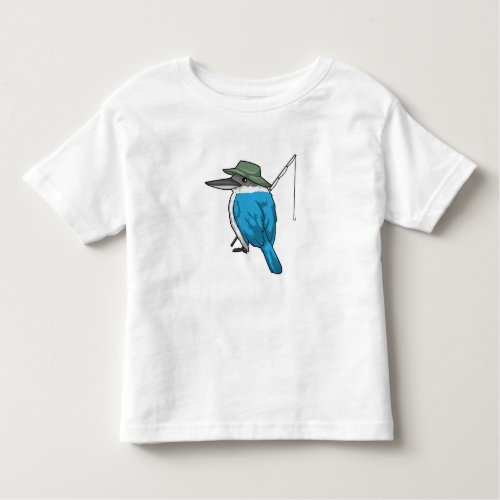 Kingfisher Fishing Fisher Fishing rod Toddler T_shirt