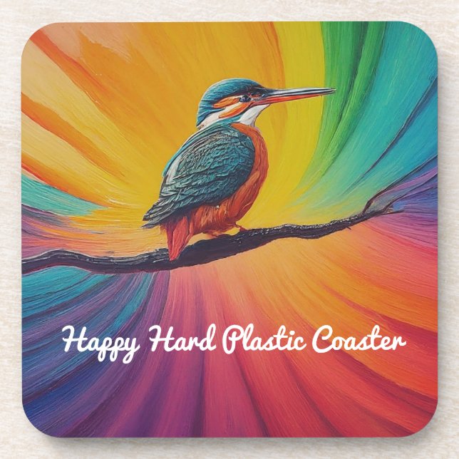 Kingfisher Happy Beverage Coaster (Front)