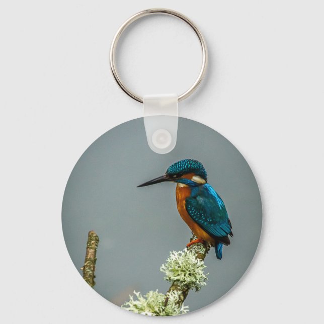 Kingfisher Keychain/Keyring Keychain (Front)