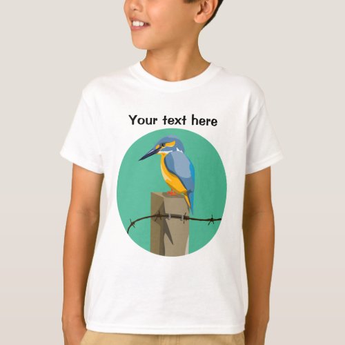 Kingfisher Kotare NZ bird T_Shirt