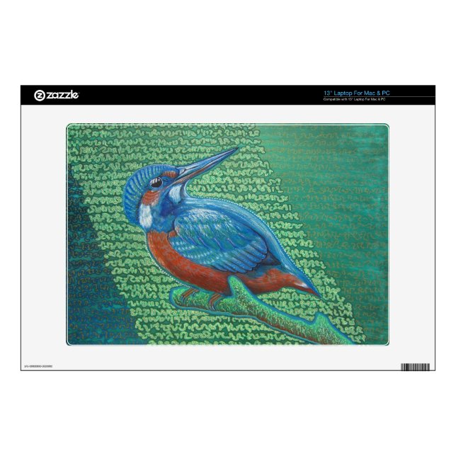 Kingfisher Live Painting Laptop Skin (Product)