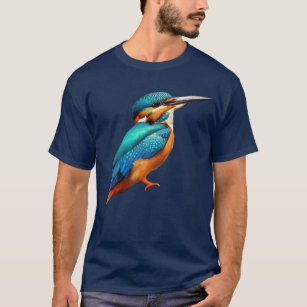 Kingfisher Shirt , Bird Watcher Gift , 