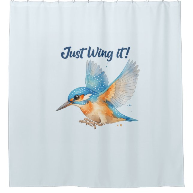 Kingfisher Shower Curtain (Front)