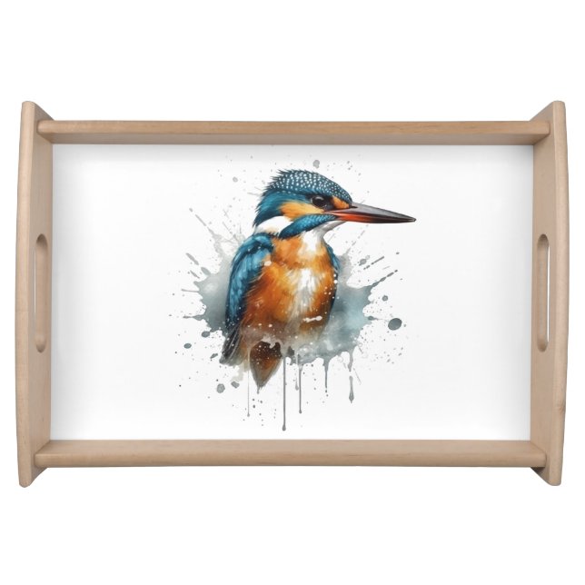 Kingfisher Splash Serving Tray (Front)