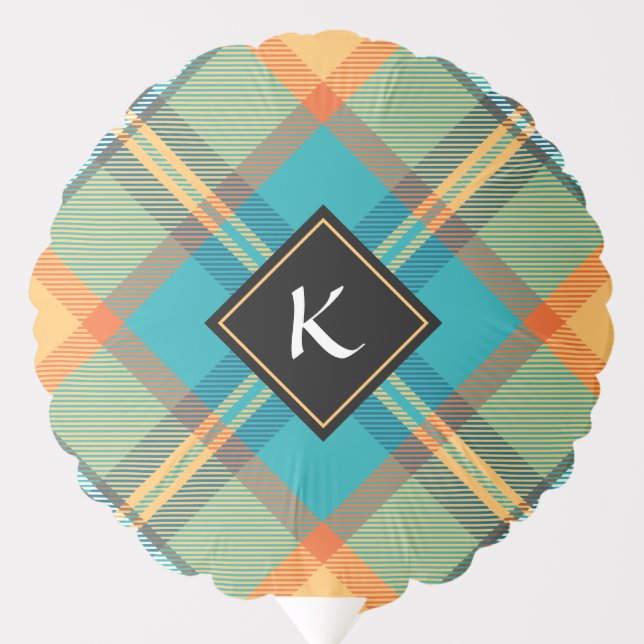 Kingfisher Tartan Balloon (Front)