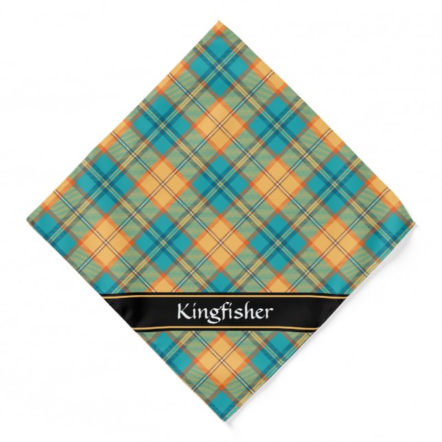 Kingfisher Tartan Bandana (Front)