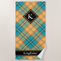 Kingfisher Tartan Beach Towel