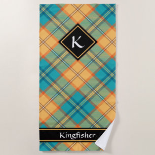 Kingfisher Tartan Beach Towel