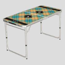 Kingfisher Tartan Beer Pong Table