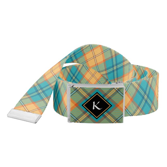 Kingfisher Tartan Belt (Snake)