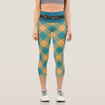 Kingfisher Tartan Capri Leggings