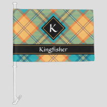 Kingfisher Tartan Car Flag