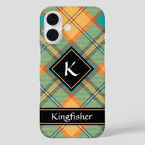 Kingfisher Tartan iPhone 16 Case
