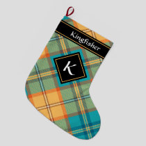 Kingfisher Tartan Christmas Stocking