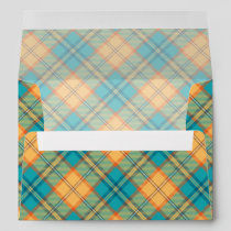 Kingfisher Tartan Envelope