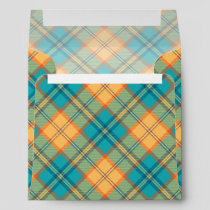 Kingfisher Tartan Envelope