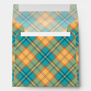 Kingfisher Tartan Envelope