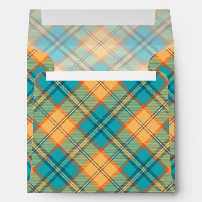 Kingfisher Tartan Envelope (Back (Bottom))