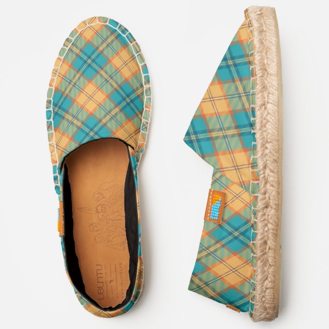 Kingfisher Tartan Espadrilles (Side)