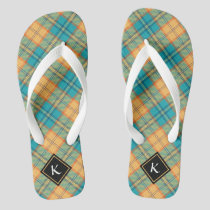 Kingfisher Tartan Flip Flops