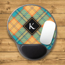 Kingfisher Tartan Gel Mouse Pad