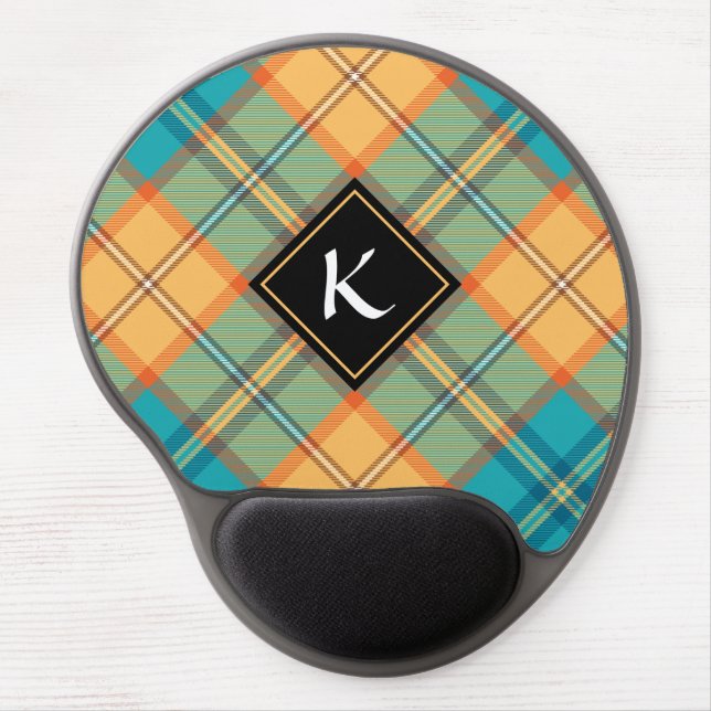 Kingfisher Tartan Gel Mouse Pad (Front)