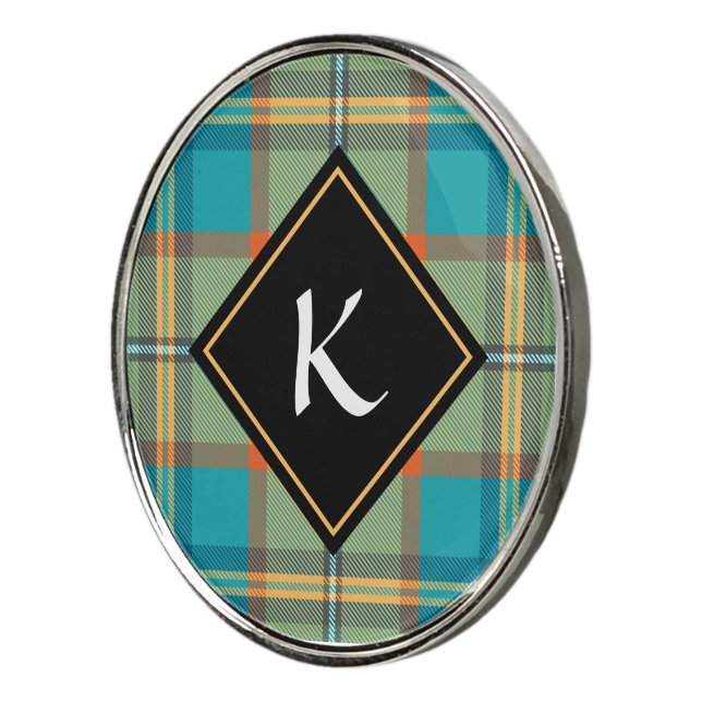 Kingfisher Tartan Golf Ball Marker (3/4)